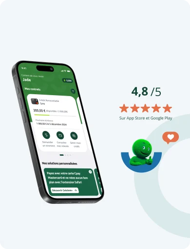 Dans l'application Cetelem vous pouvez : Demander un report de mensualité, consulter votre relevé, modifier votre mensualité, modifier la date de prélèvement,  faire un virement, suivre votre demande de crédit et bien plus encore ...